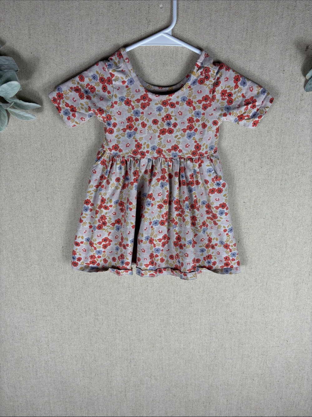 Quince > Floral Short Sleeve Sun Dress 2T
